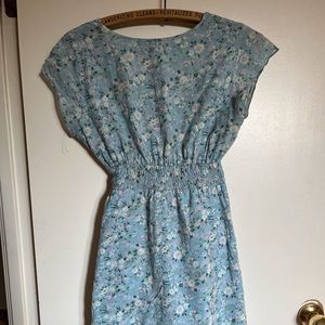 Cotton Floral Summer Dress with Pockets